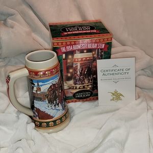New 1994 Budweiser Holiday Stein